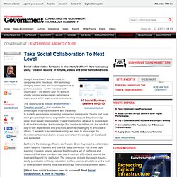 Take Social Collaboration To Next Level - Global Cio - Executive