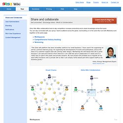 Online Group Collaboration and Knowledge Sharing - Zoho Wiki