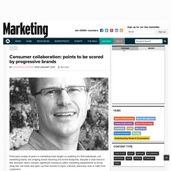 Consumer collaboration: points to be scored by progressive brands
