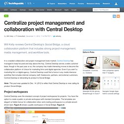 Centralize project management and collaboration with Central Desktop