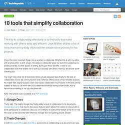 10 tools that simplify collaboration