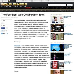 The Four Best Web Collaboration Tools