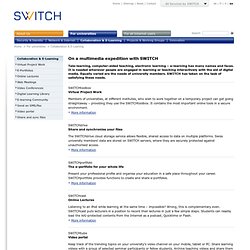 SWITCH Swiss Project - For Universities Collaboration & E-Learning