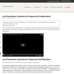 Paramètres Culturels de l’Approche Collaborative