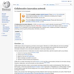 Collaborative innovation network