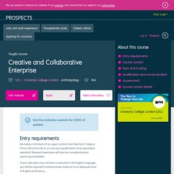 Creative and Collaborative Enterprise - UCL - University College London