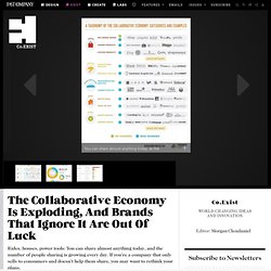 The Collaborative Economy Is Exploding, And Brands That Ignore It Are Out Of Luck