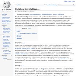 Collaborative intelligence