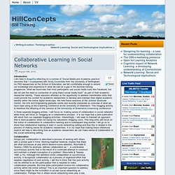 Collaborative Learning in Social Networks