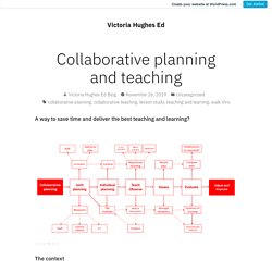 Collaborative planning and teaching – Victoria Hughes Ed