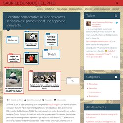 L’écriture collaborative à l’aide des cartes scripturales : proposition d’une approche innovante