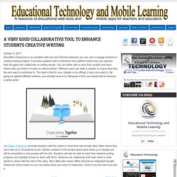 A Very Good Collaborative Tool to Enhance Students Creative Writing