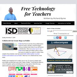 Tecnología gratuita para profesores: cree mapas en colaboración en Padlet