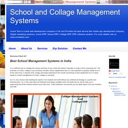 School and Collage Management Systems: Best School Management Systems in India