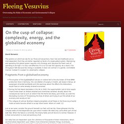 On the cusp of collapse: complexity, energy, and the globalised economy
