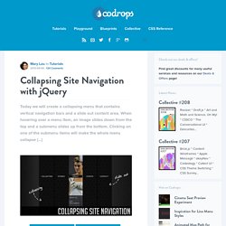 Collapsing Site Navigation with jQuery