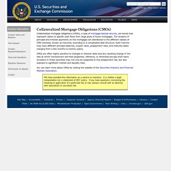 Collaterized Mortgage Obligations (CMOs)