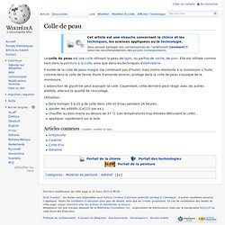 Wikipédia - Colle de peau