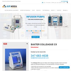 Baxter Colleague CX Infusion Pump