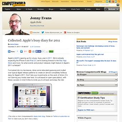 Collected: Apple's busy diary for 2011