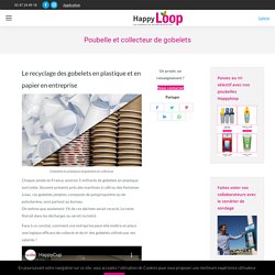Poubelle et collecteur de gobelets pour les entreprises - Happyloop