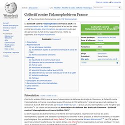 Collectif contre l'islamophobie en France