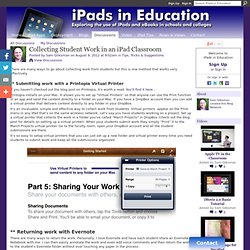 Collecting Student Work in an iPad Classroom