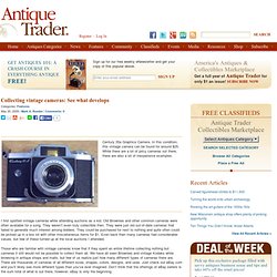 Collecting vintage cameras: See what develops