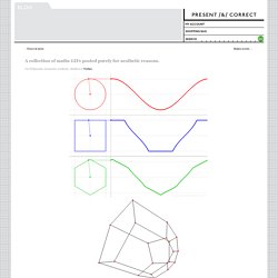 A collection of maths GIFs posted purely for aesthetic reasons. « Present&Correct