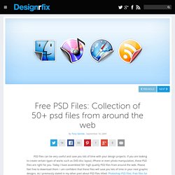 Free PSD Files: Collection of 50+ psd files from around the web
