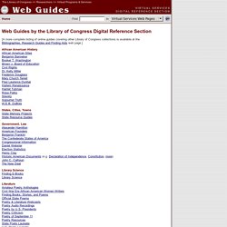 Collection Guides & Bibliographies (Virtual Programs & Services, Library of Congress)
