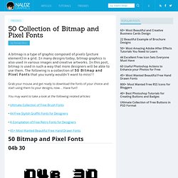 50 Collection of Bitmap and Pixel Fonts