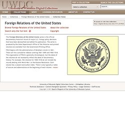 Foreign Relations of the United States