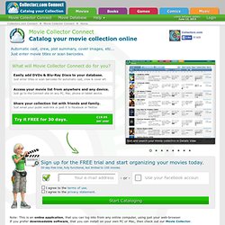 Your DVD collection online » Movie Collector Connect