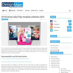 20 Christmas Sales Flyer template collection 2013 - DesignMain