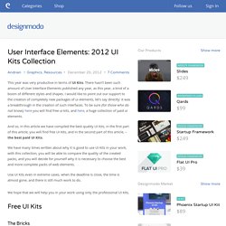 User Interface Elements: 2012 UI Kits Collection