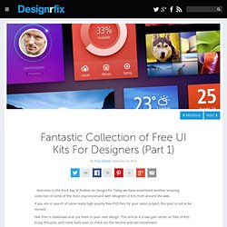 Fantastic Collection of Free UI Kits For Designers (Part 1)