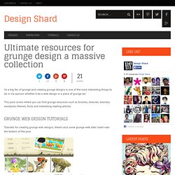 Ultimate resources for grunge design a massive collection