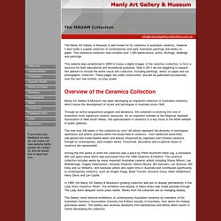 The Ceramics Collection of Manly Art Gallery & Museum and its development