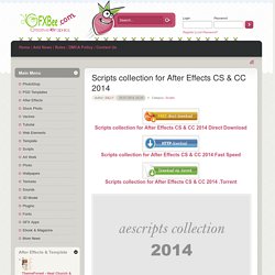 Scripts collection for After Effects CS & CC 2014 » Download Creative Graphic Resource