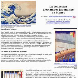 La collection d'estampes japonaises de Claude Monet