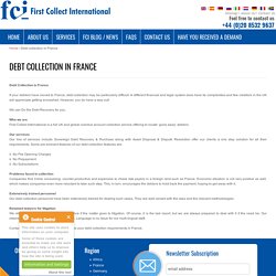Debt Collection In France - Firstcollect.com