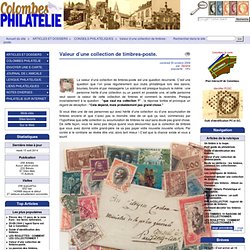 Valeur d’une collection de timbres-poste. sur Multicollection.fr