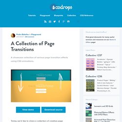 A Collection of Page Transitions