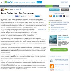 Java Collection Performance