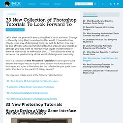 33 New Collection of Photoshop Tutorials To Look Forward To