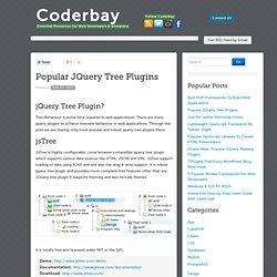 Popular JQuery Tree Plugins