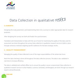Data collection in qualitative research service in Delhi, Uttar Pradesh (Lucknow), Karnataka (Bengaluru)