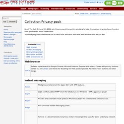 Collection:Privacy pack - Free Software Directory