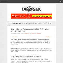 The Ultimate Collection of HTML5 Tutorials and Techniques